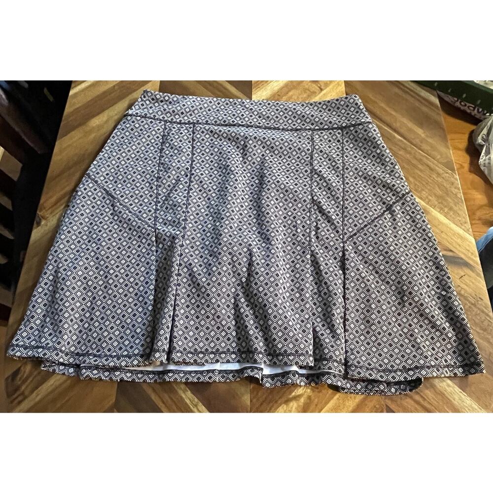 Fringe Skort Skirt Golf Wicking Geometric Athletic Tennis Womens Small